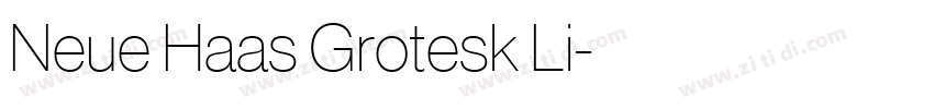 Neue Haas Grotesk Li字体转换